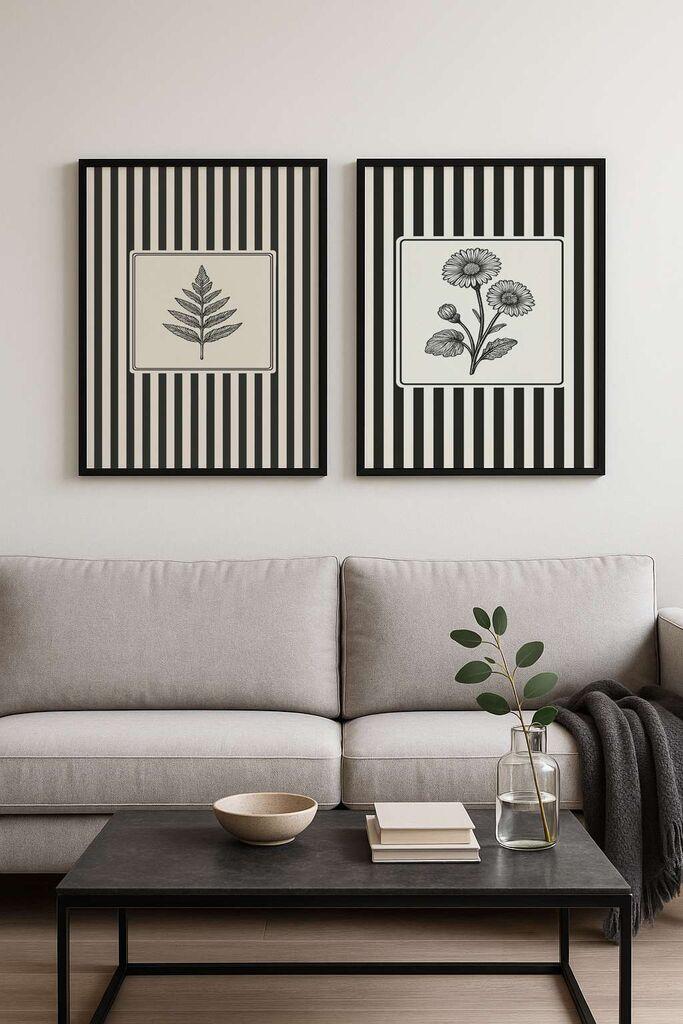 Wallity Uokvirena slika Czgl2-50 x 70, 50x70 cm, 2 dijela