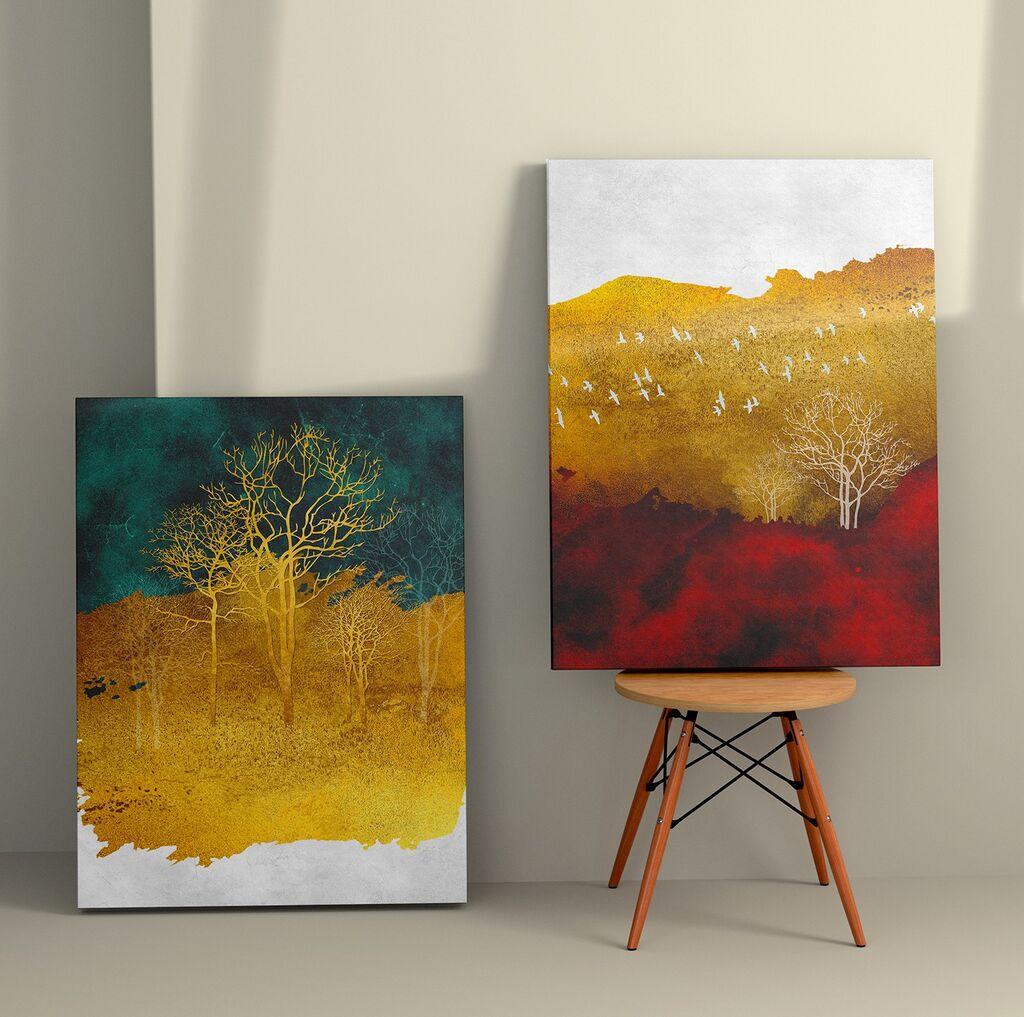 Zidna slika 2KNV4281, 70x100 cm, 2 dijela