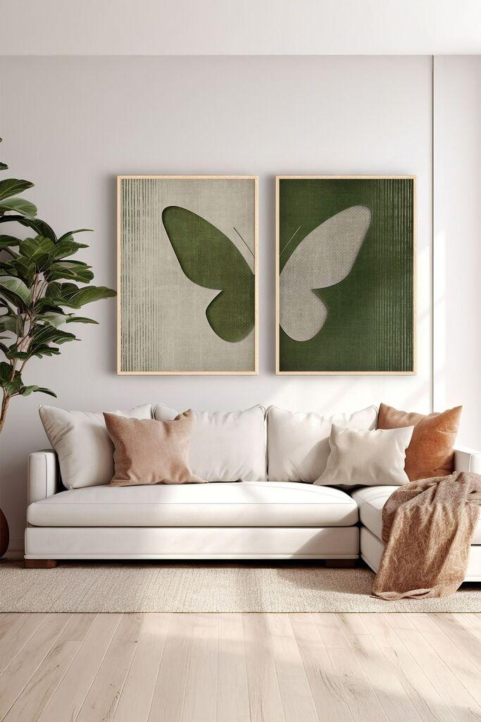 Uokvirena slika Wallity Ersy2Limodel20, 33x48 cm, 2 dijela