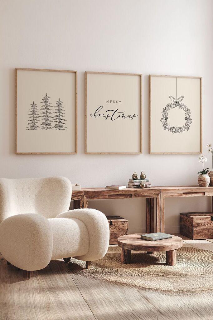 Uokvirena slika Wallity Nwyearmdl8, 33x48 cm, 3 dijela