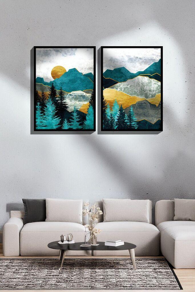 Uokvirena slika Wallity Ersy2Limodel25, 33x48 cm, 2 dijela