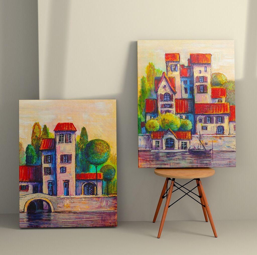 Zidna slika 2KNV4243, 50x70 cm, 2 dijela