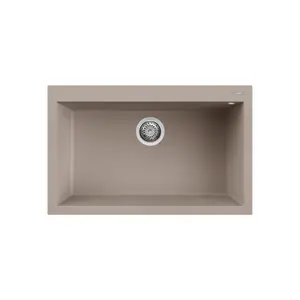 Elleci Sudoper Quadra 105 57X50 1V, Krem