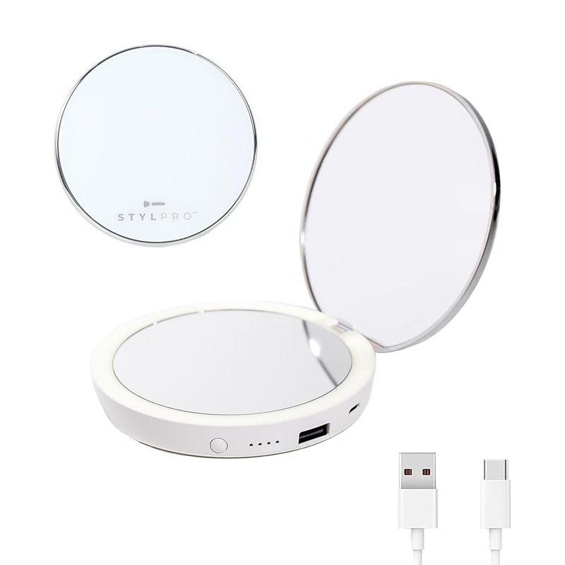 Stylpro Flip'n'Charge ogledalo, Bijelo