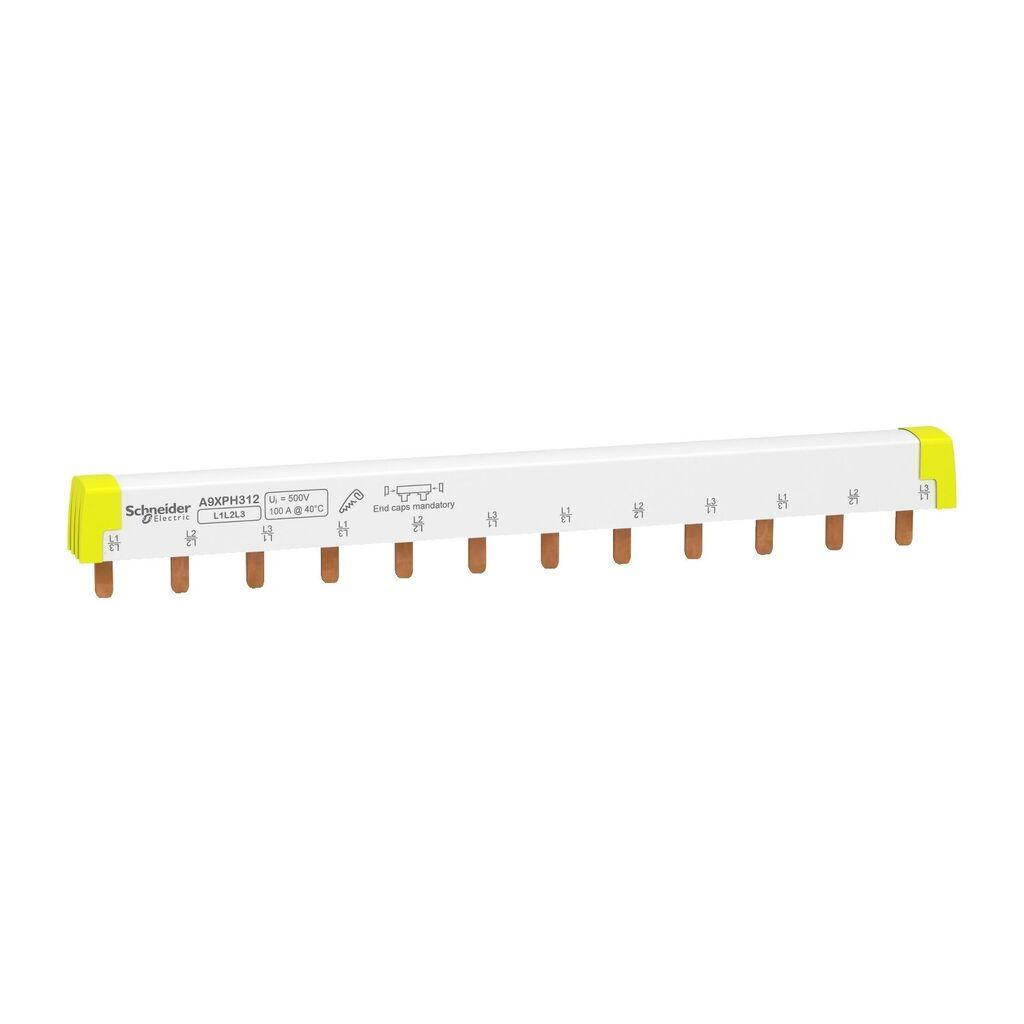 Schneider Electric Igličasta izolovana sabirnica A9XPH312, 3P, 12 modula, 220 mm