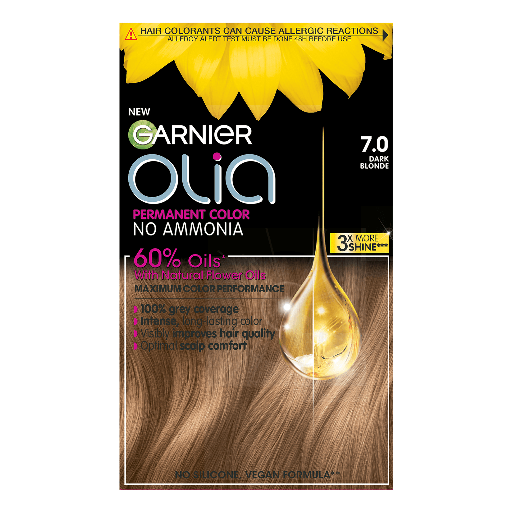 Garnier Olia Boja za kosu 7.0 Tamnoplava