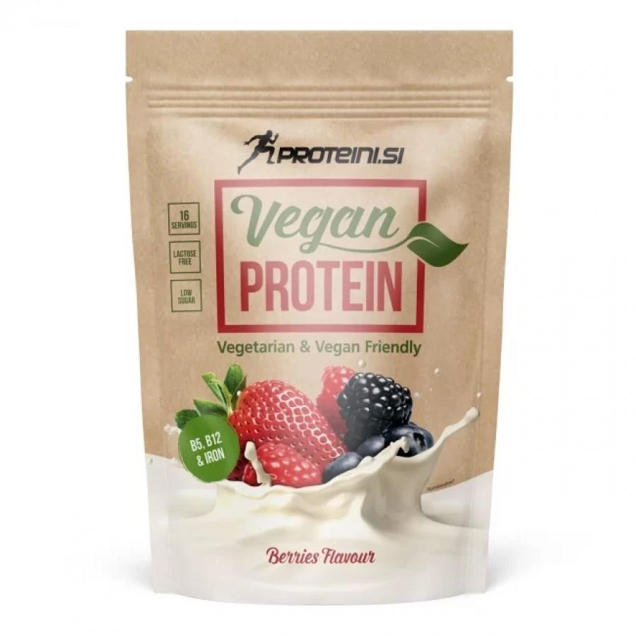 Proteini.si Veganski protein, bobičasto voće, 500 g