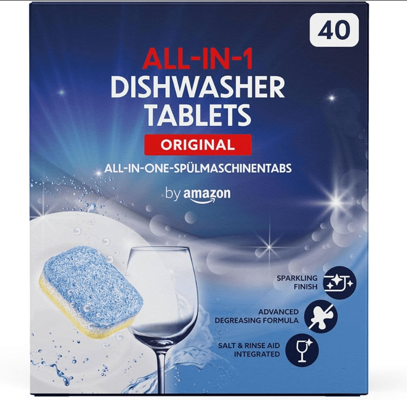 AMAZON Tablete za mašinsko pranje posuđa All in One, 40 komada