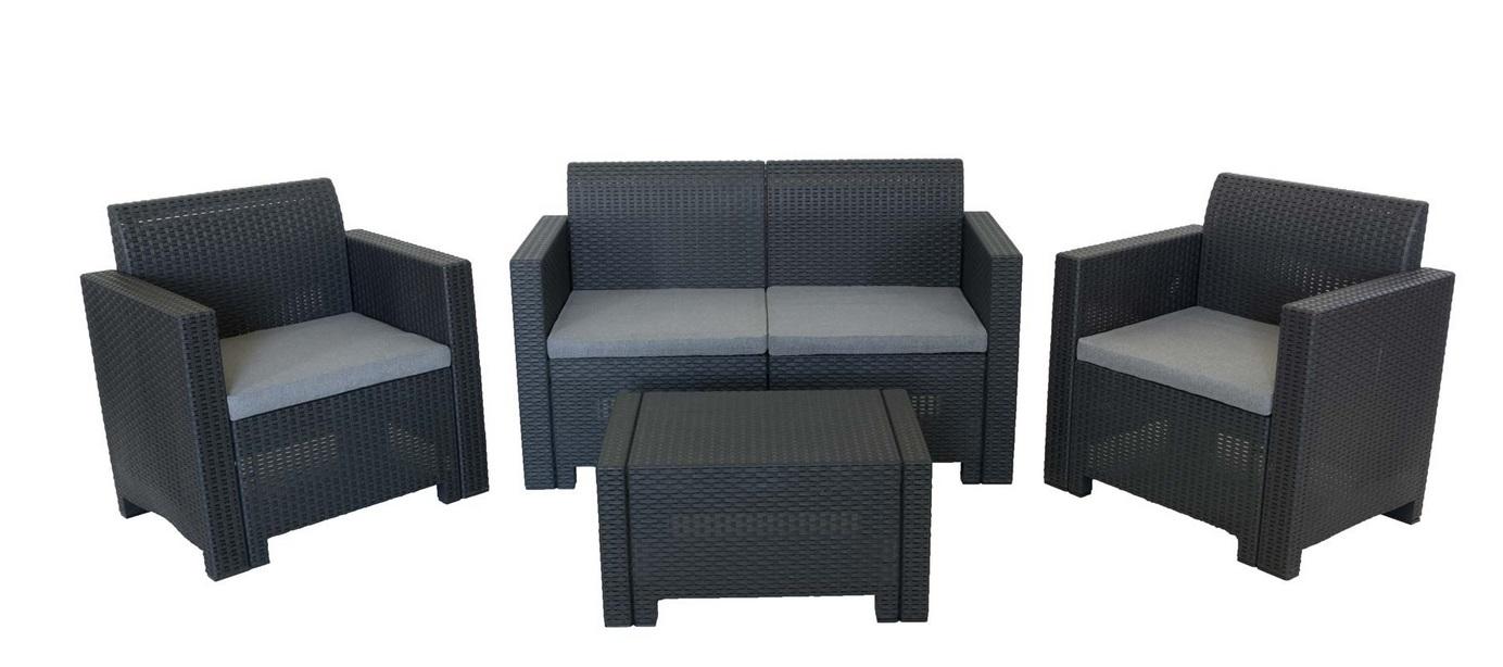 BICA Vrtna garnitura Nebraska 2, Antracit