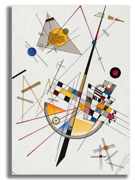 Wallity 70100KANDINSKY034 Dekorativna slika, 70x100cm
