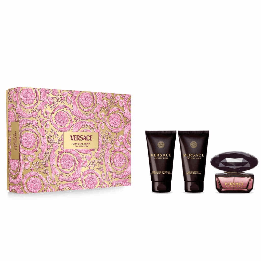 VERSACE Cristal noir EDP 50ml + Losion za tijelo 50ml + Gel za tuširanje 50ml
