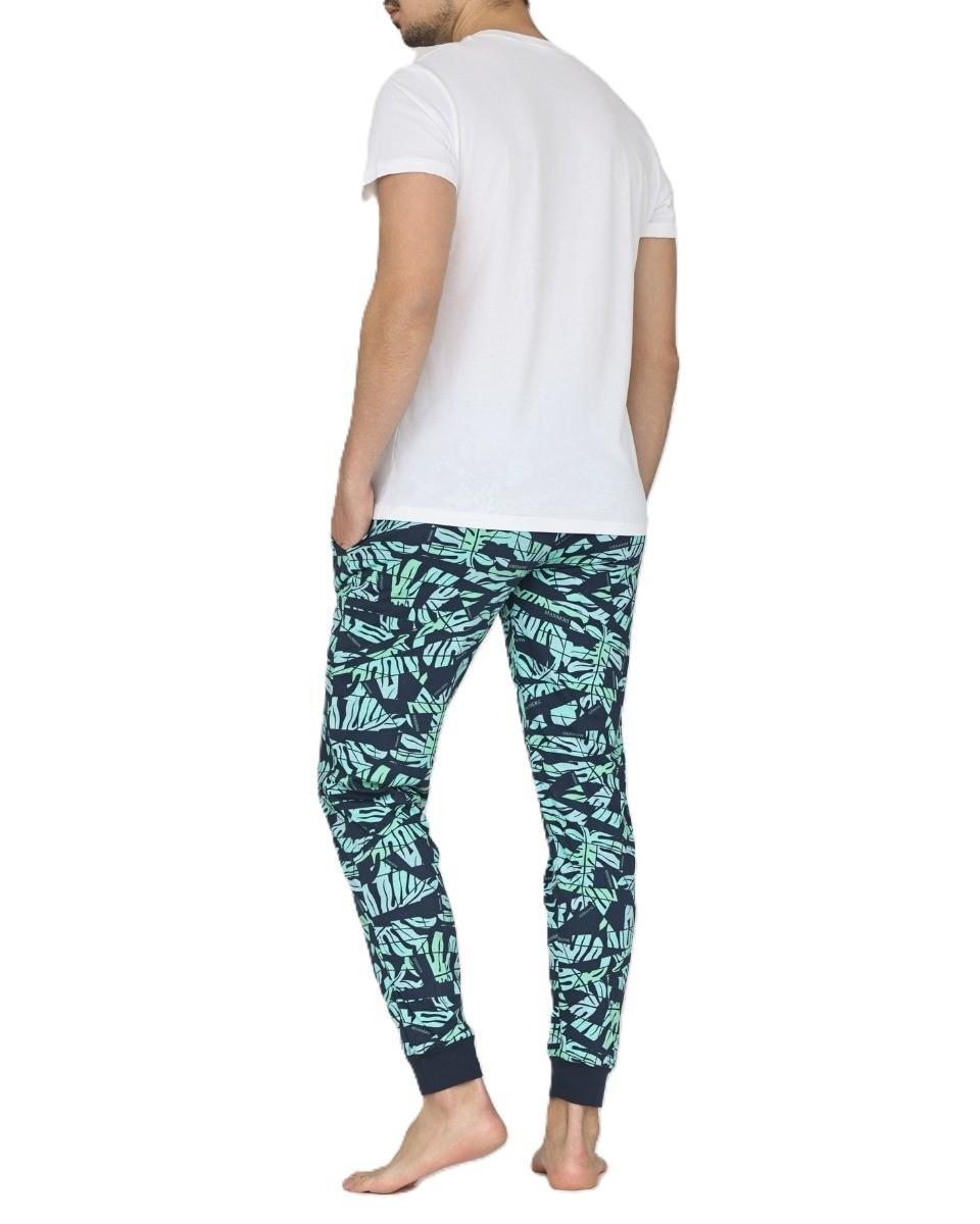 Manners Muška pidžama K-R David, Bijela-teget