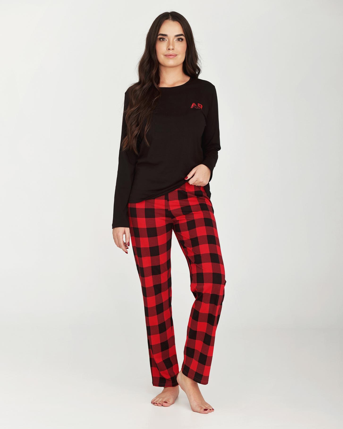 Alma Ras Ženska pidžama Happy, Crveno-plava