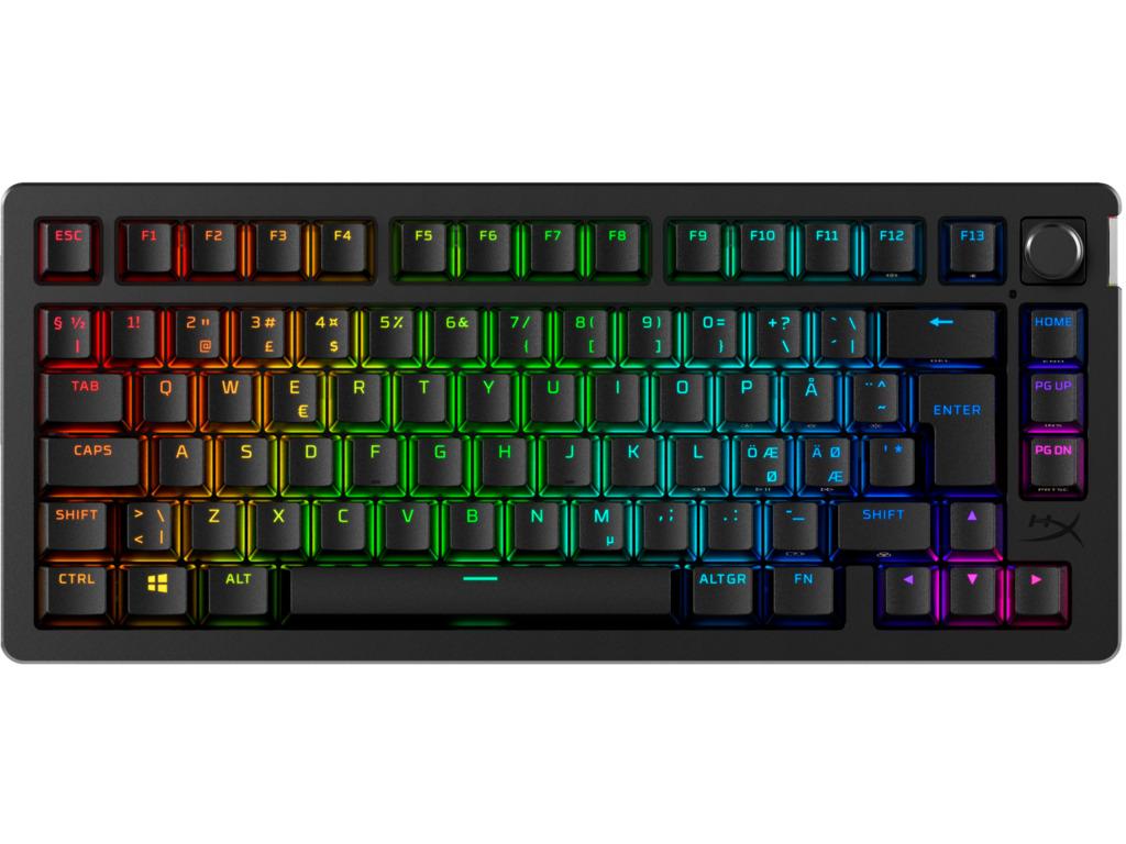 HyperX Bežična gaming tastatura Alloy Rise 75, Mehanička, Crna