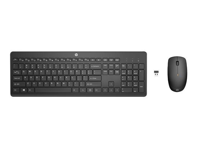 HP Set miš i tastatura 235, Bežični, Crni