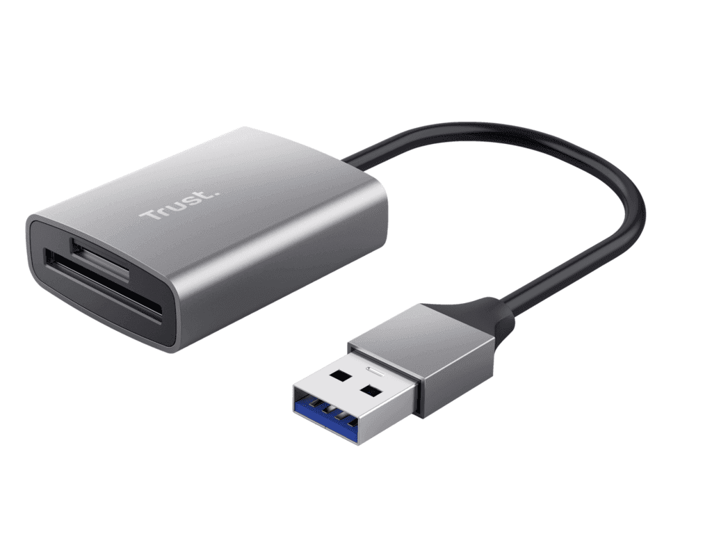 Trust Čitač SD kartica Dalyx, USB 3.2, USB-A, Sivi