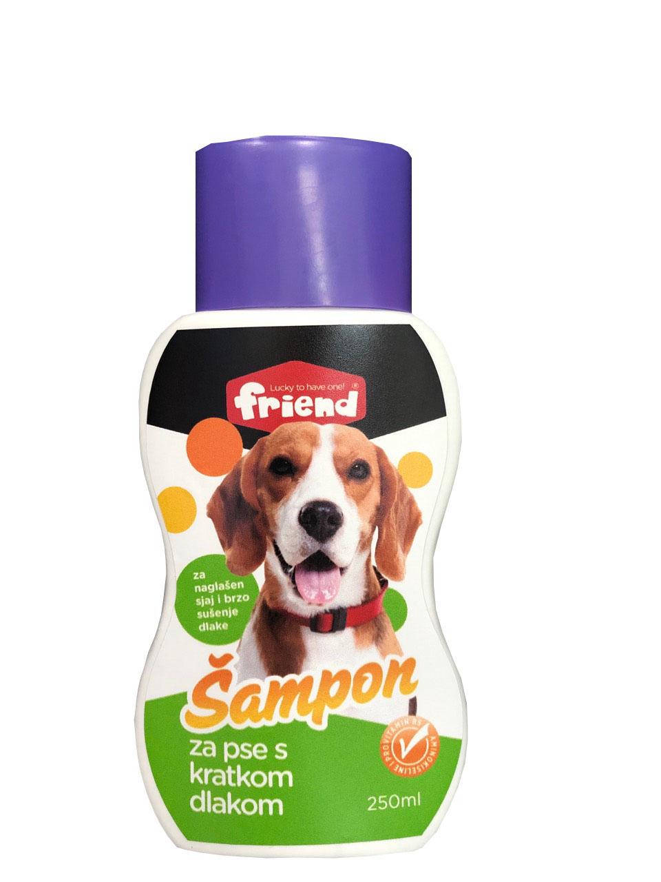 Friend Šampon Za Pse, Kratkom Dlakom, 250 Ml