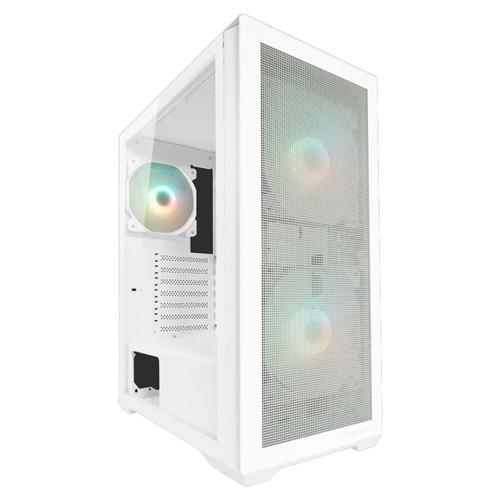 LC-Power Gaming računarsko kućište 717 WMeshwork_L Light, 2x140mm ventilatora, 1x120 mm ventilator, Bijelo