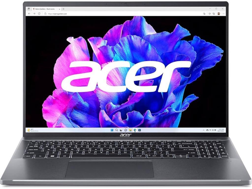 Acer Laptop Swift Go, OLED, 16", Ultra 7 155U, 16GB, 1TB SSD, Win 11 Home, Sivi