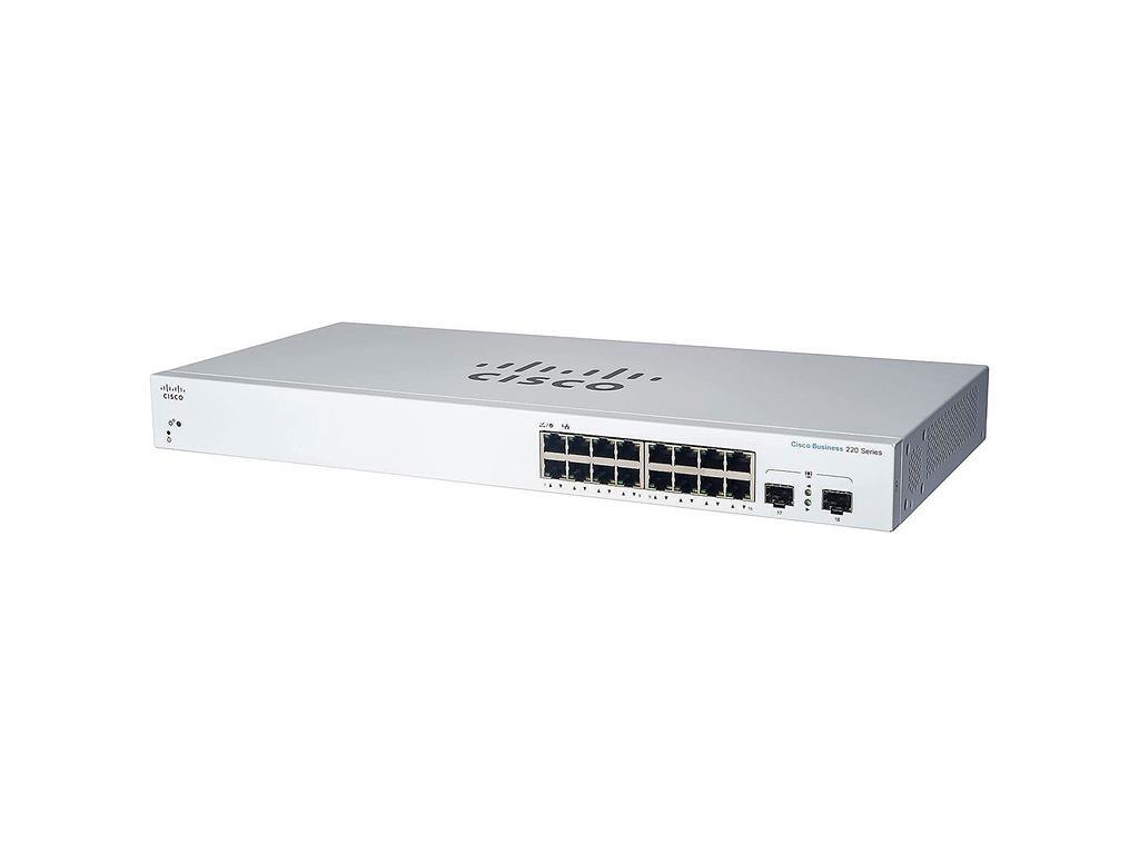 Cisco Switch CBS220, 16 GE portova, Sivi
