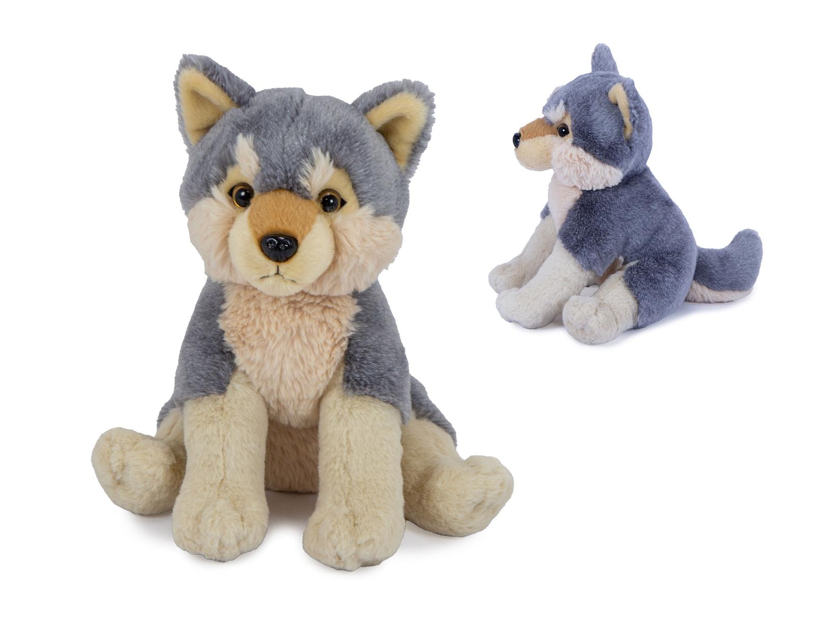 Natural Plišana igračka Vuk, Siva