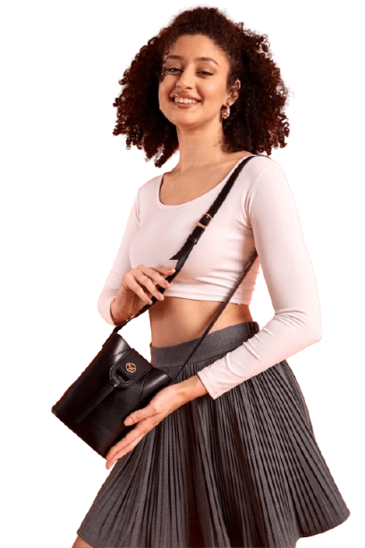 Ženska torba Garbalia Baku, 14 x 7 x 18 cm, crna