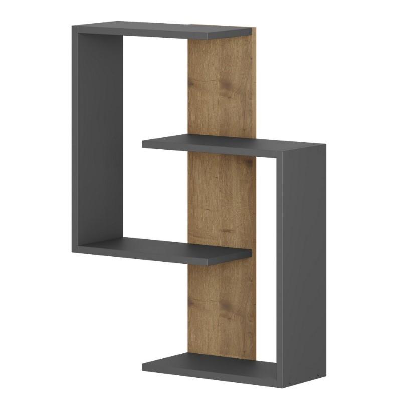 Hanah Home Paranoid Zidna polica, antracit