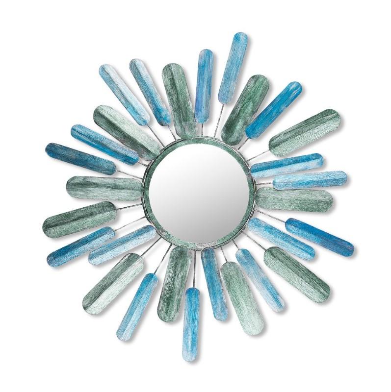 Wallity Zidna dekoracija Ogledalo Sunce, 75x75cm