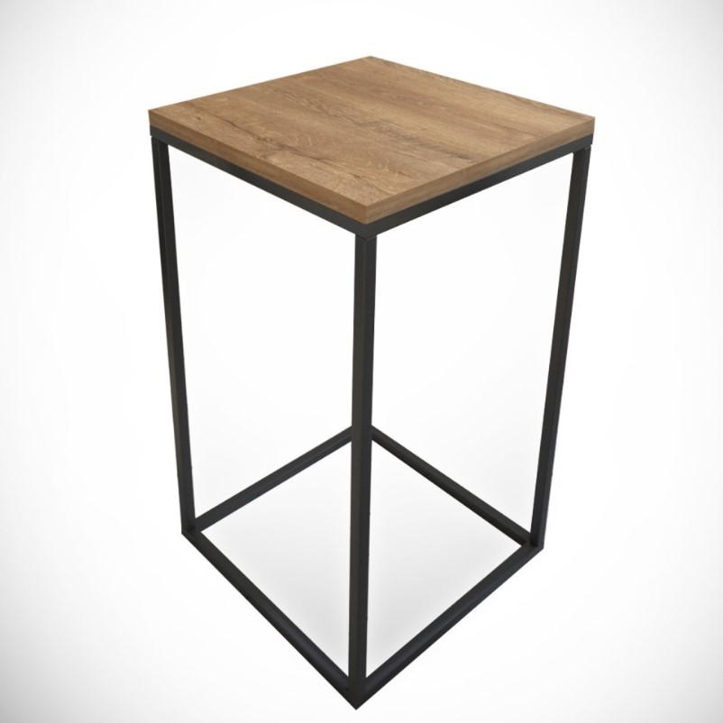 Hanah Home Pomoćni stolić Čisto kavkaski, crno-smeđi