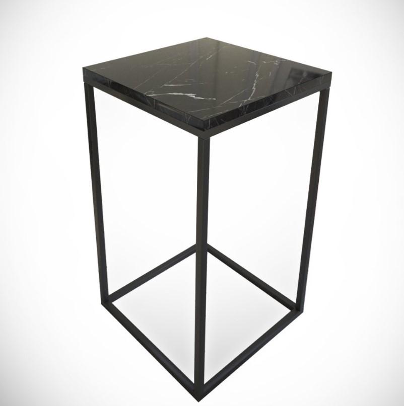 Hanah Home Pomoćni stolčić Pure Royal, Crni