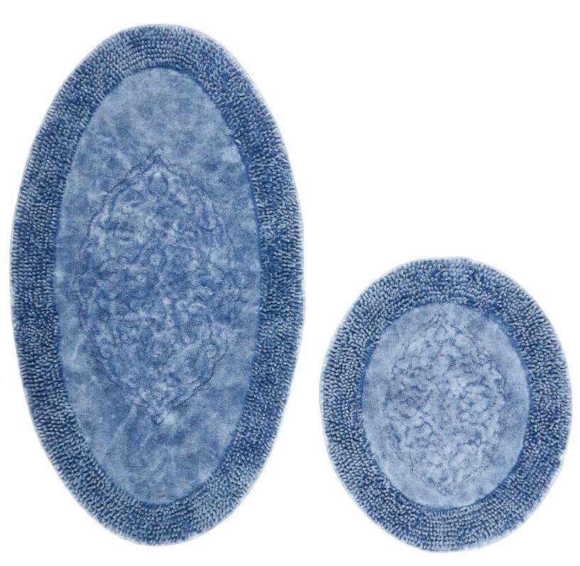 L'essentiel Maison prostirka za kupatilo Y Zig Zag, 2 komada, plava