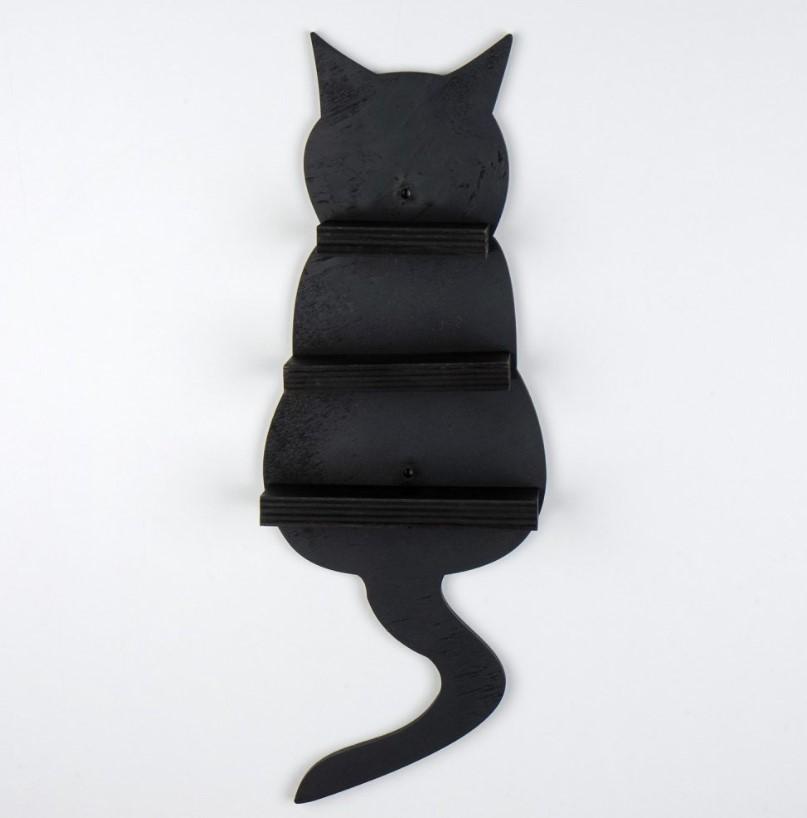 Wallity MEH134 Zidna polica, crna