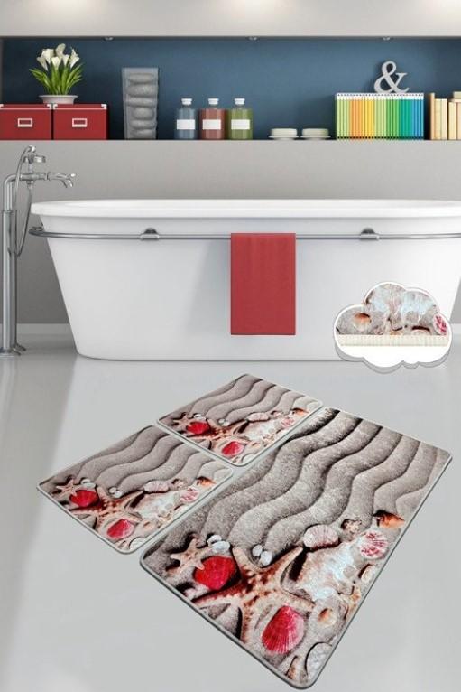 L'Essentiel Maison Coast prostirka za kupanje, 3 komada, šarena