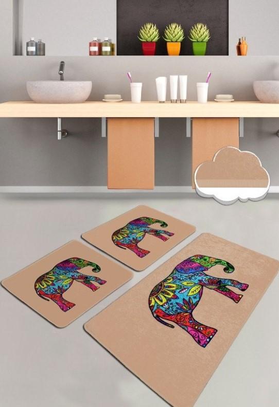 L'essentiel Maison Otirač za kupatilo Olifant, 3 komada, bež