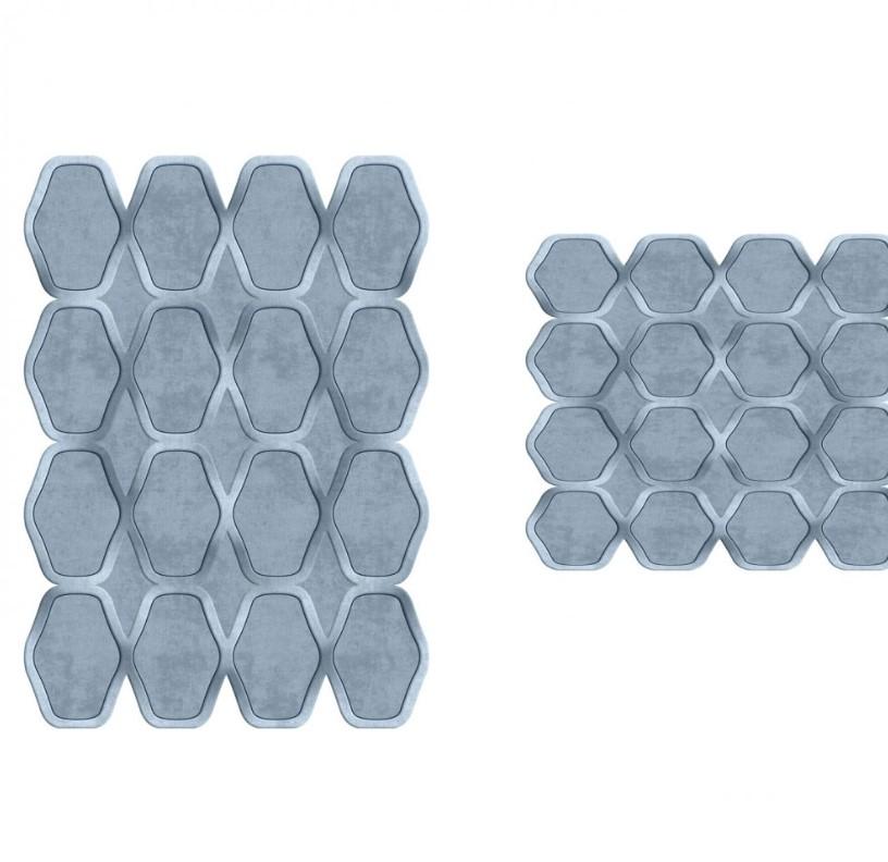 L'essentiel Maison 21014615MV Otirač za kupatilo, 2 komada, plava