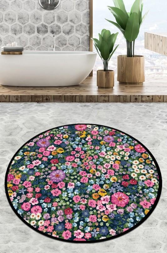 L'essentiel Maison Antoryum Circle tepih za kupatilo, 120 cm, šareni