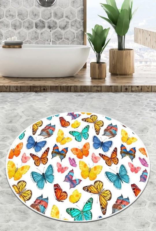 L'Essentiel Maison prostirka za kupanje Butterfly Valley, 80cm, šarena