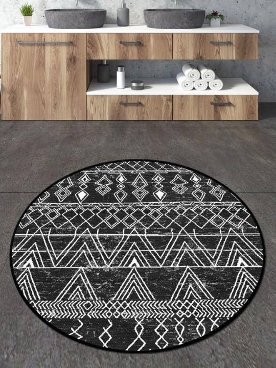 L'essentiel Maison Kupaonska prostirka Straordinario, 100 cm, Crno-bijela