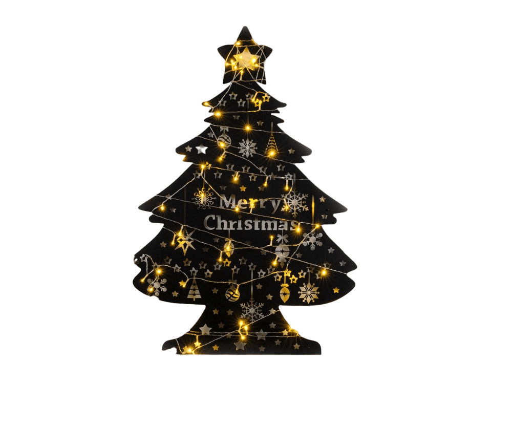 Wallity Zidna dekoracija XMASBLACK-031, 70x100 cm, Crna