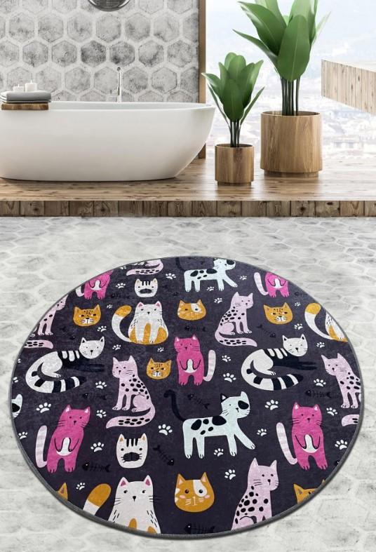 L'essentiel Maison Kupaonski tepih Park Cat, 100cm, šareni