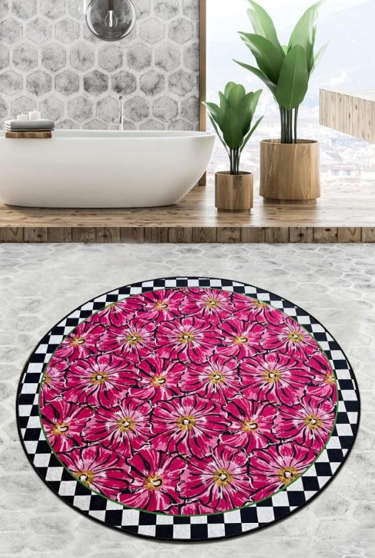 L'essentiel Maison Habena prostirka za kupatilo, 100cm, roza