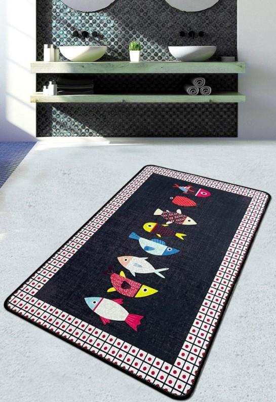 Tepih za kupatilo L'essentiel Maison Swing of Fish, 70x120cm, Šareni