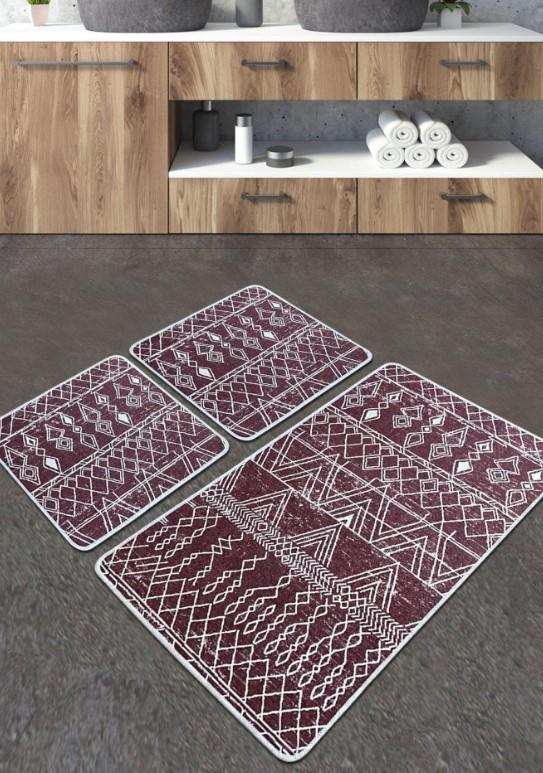 L'essentiel Maison Otirač za kupatilo Straordinario, 3 komada, bordo bijela