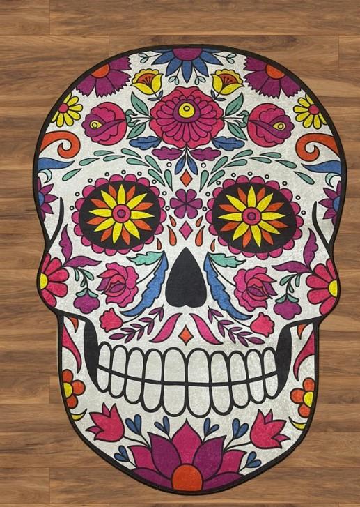 L'essentiel Maison Kupaonski tepih Lobanja, 100x150cm, šareni