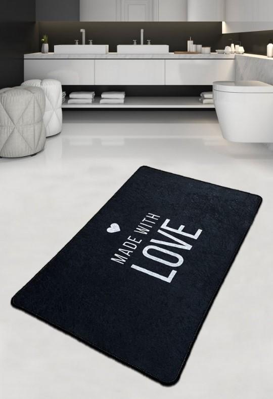 L'Essentiel Maison Kupaonska prostirka Con Amore, 70x120cm, Crna