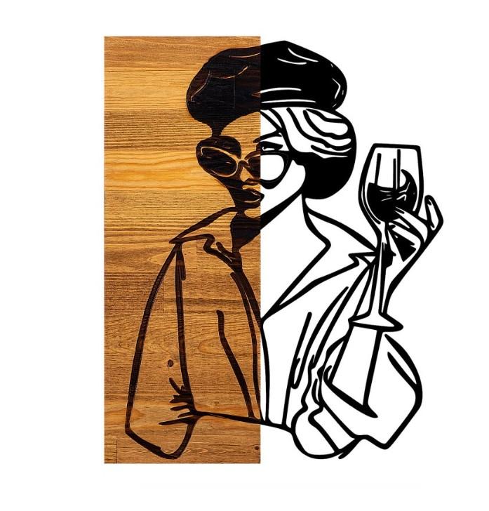 Wallity 899SKL2206 Zidna dekoracija Žena 2, 39x50cm