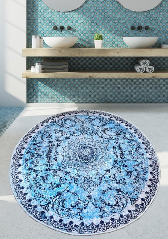 L'essentiel Maison Raiya prostirka za kupatilo, 100cm, plava