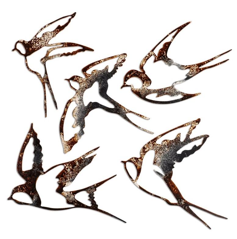 Wallity Zidna dekoracija Ptice 2, 5 komada