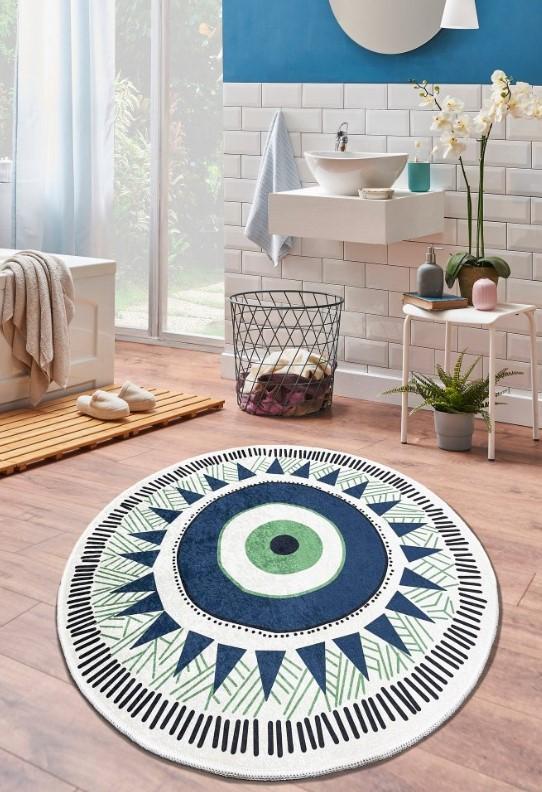 L'essentiel Maison Kupaonski tepih Occhio, 100cm, šareni