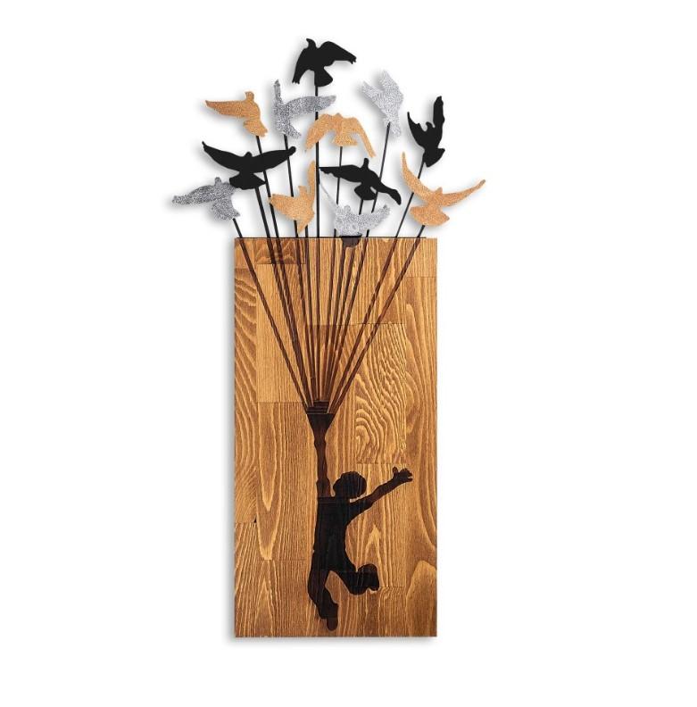 Zidna dekoracija Wallity Leteći dječak 2, 45x86cm